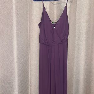 David’s Bridal Size 8 Wrap Tie Dress Dark Purple